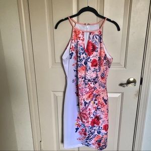 Guess floral halter dress